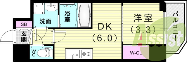 7階の間取り図