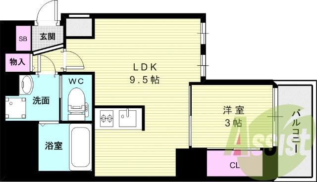 13階の間取り図