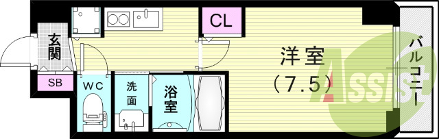 9階の間取り図
