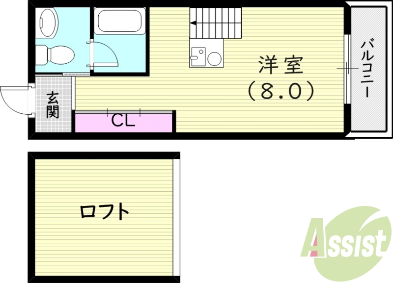 2階の間取り図
