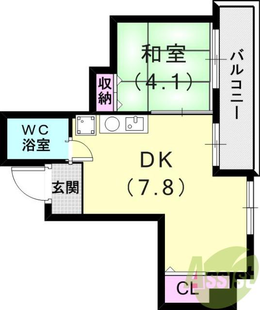 6階の間取り図