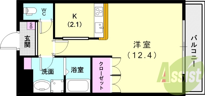 1階の間取り図