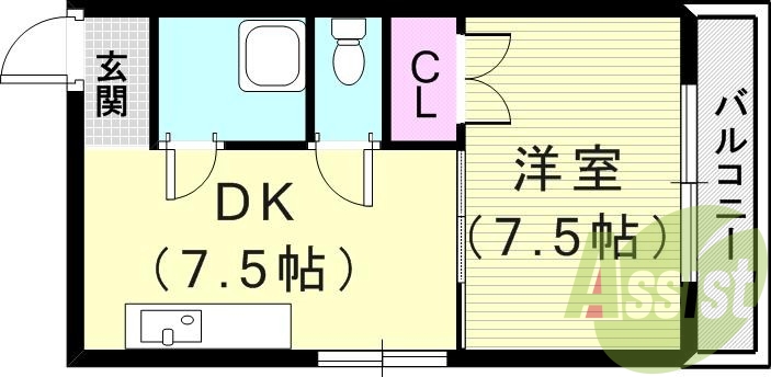 1階の間取り図