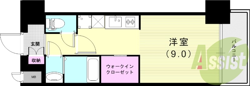 2階の間取り図