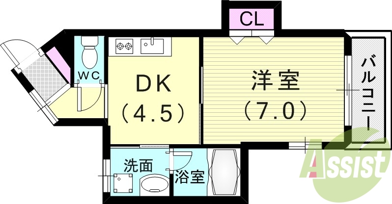 2階の間取り図