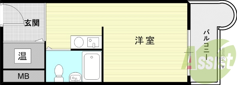 8階の間取り図