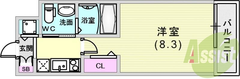7階の間取り図