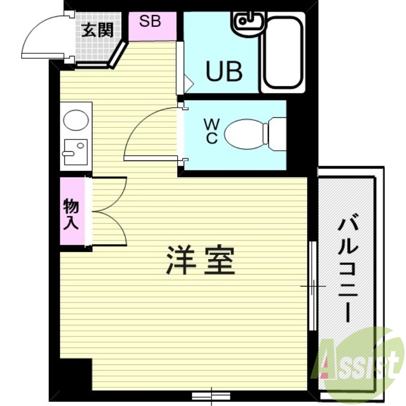 6階の間取り図