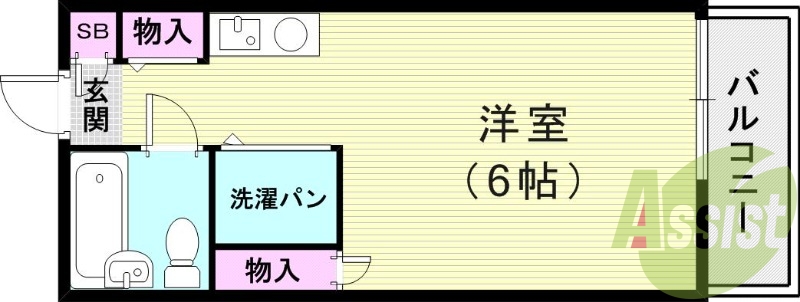 1階の間取り図