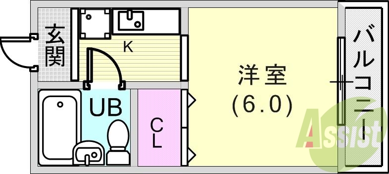 すっきりした間取です。