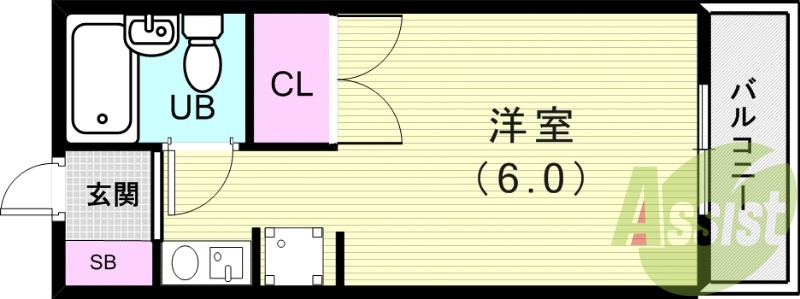4階の間取り図