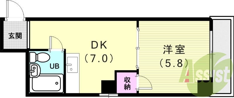4階の間取り図