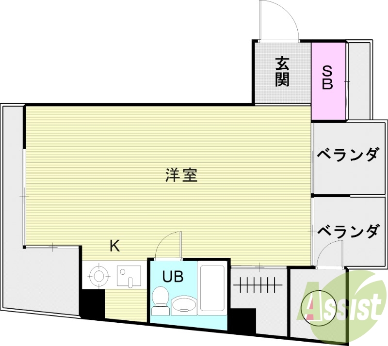 4階の間取り図