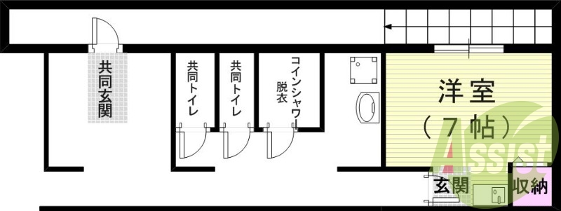 2階の間取り図