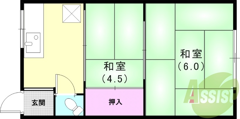 1階の間取り図