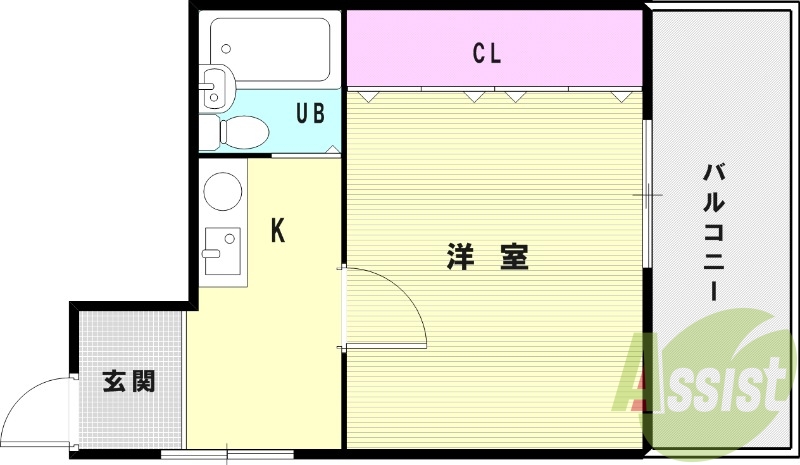 4階の間取り図