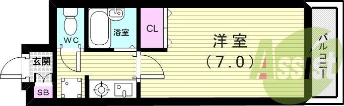3階の間取り図