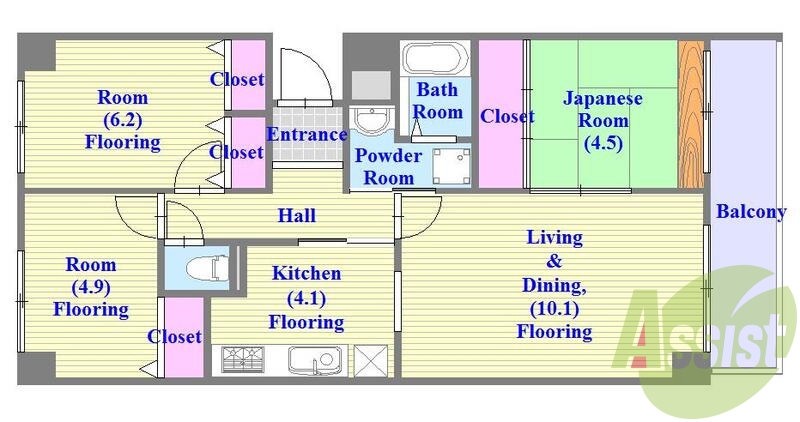 広々間取り、家族が増えてもあわてません