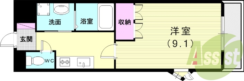 1階の間取り図