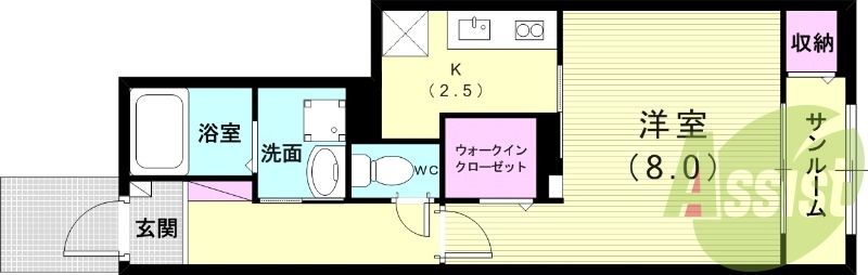 1階の間取り図