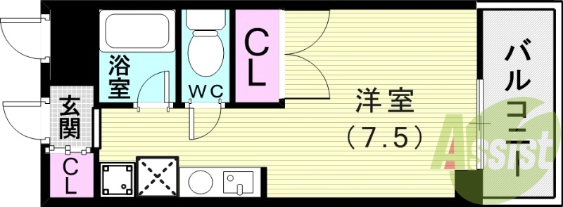 7階の間取り図