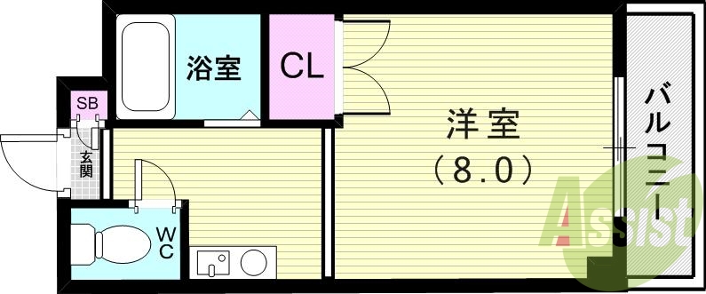 4階の間取り図