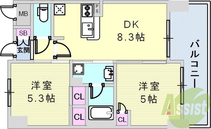 5階の間取り図