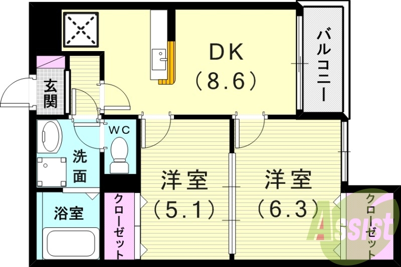 3階の間取り図