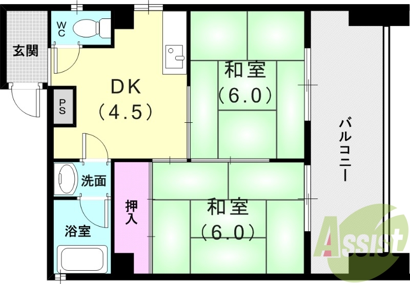 5階の間取り図