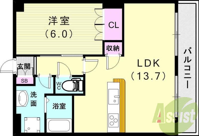2階の間取り図