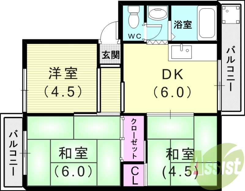 3階の間取り図