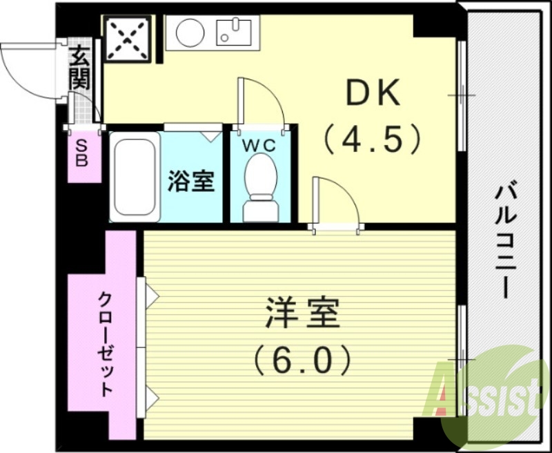 3階の間取り図