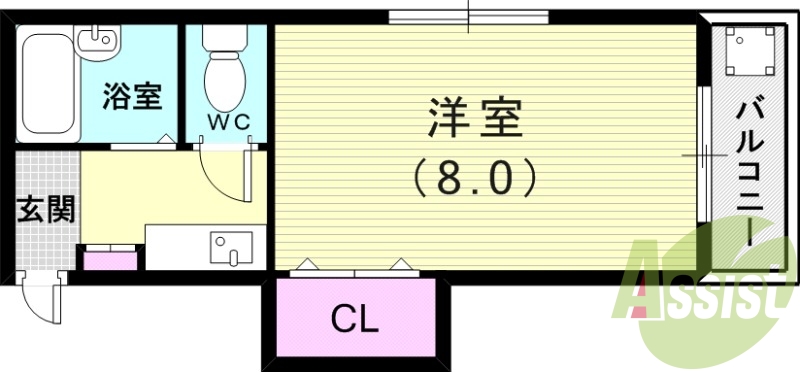 1階の間取り図