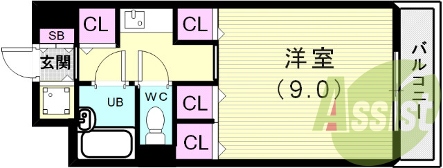 3階の間取り図
