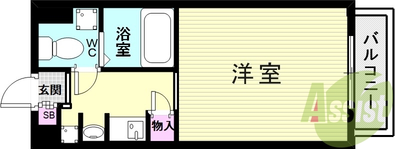 4階の間取り図