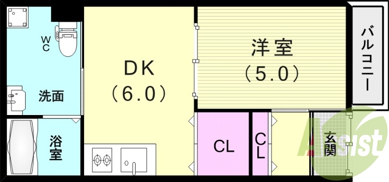 1階の間取り図