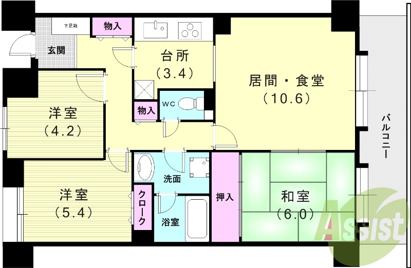 3階の間取り図