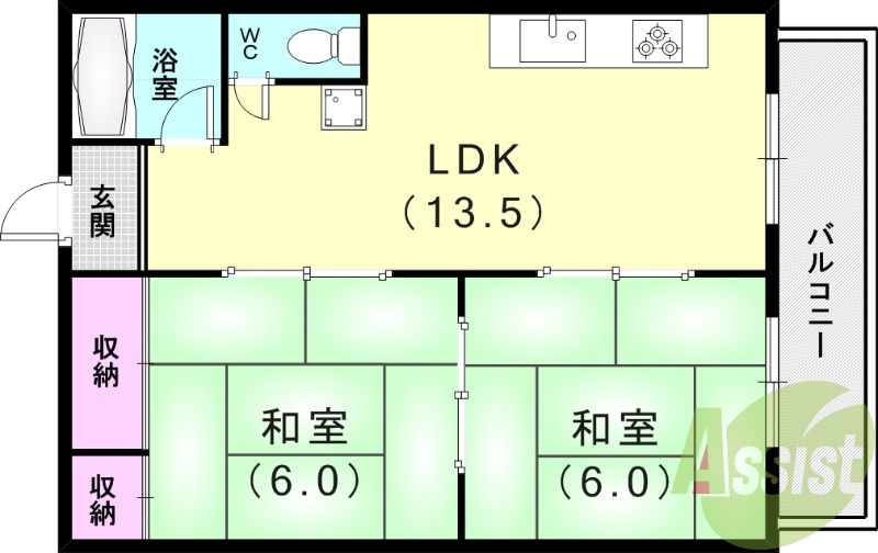 4階の間取り図