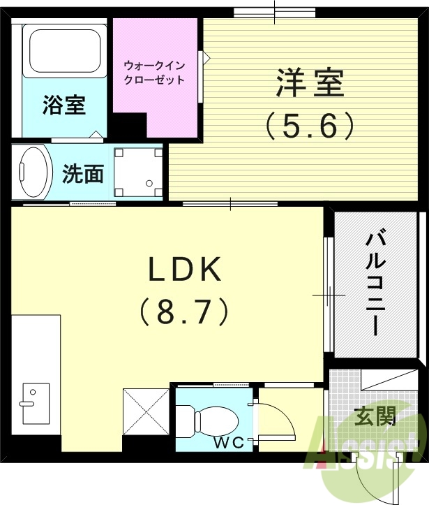 2階の間取り図