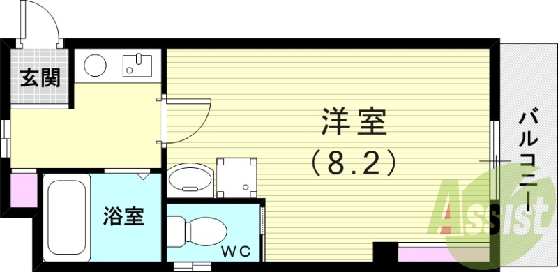 4階の間取り図
