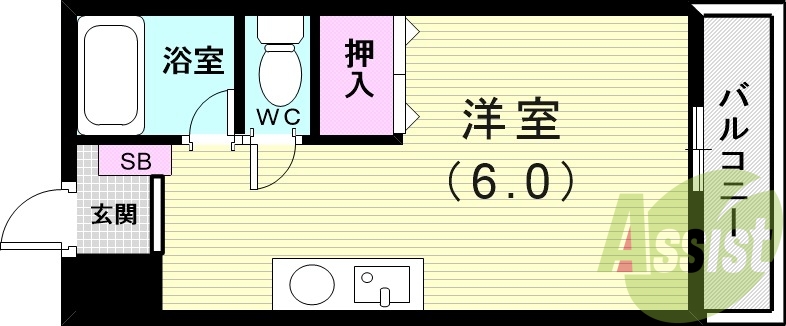 2階の間取り図