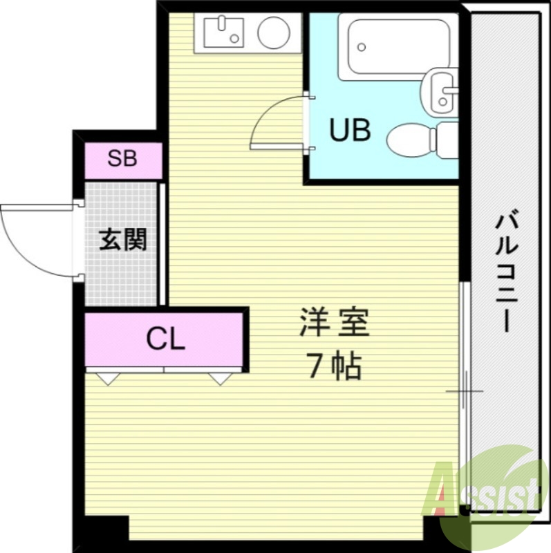 6階の間取り図