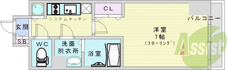大阪市北区大淀北。アドバンス西梅田グルーブ