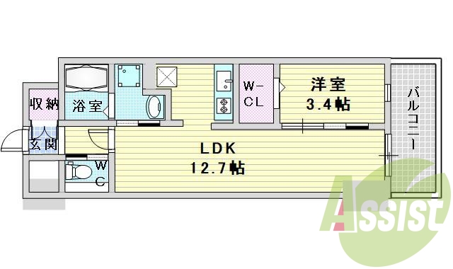 6階の間取り図