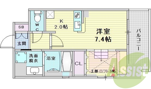 大阪市北区中津。レオンコンフォート新梅田