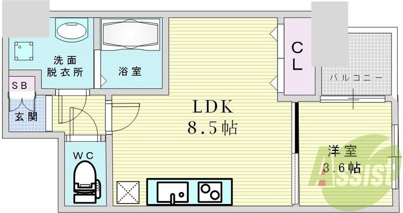 大阪市北区西天満。HS梅田EAST