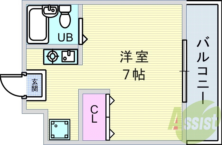 1階の間取り図
