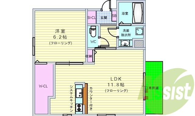 1LDK・犬猫飼育可能・ネット無料・追い焚き・浴乾・防犯