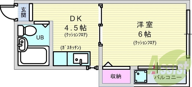 2階の間取り図