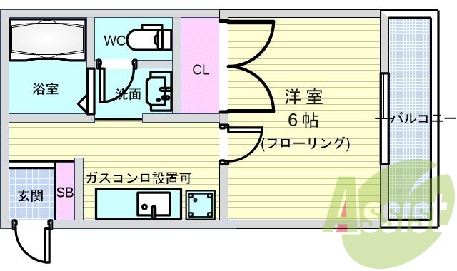 2階の間取り図